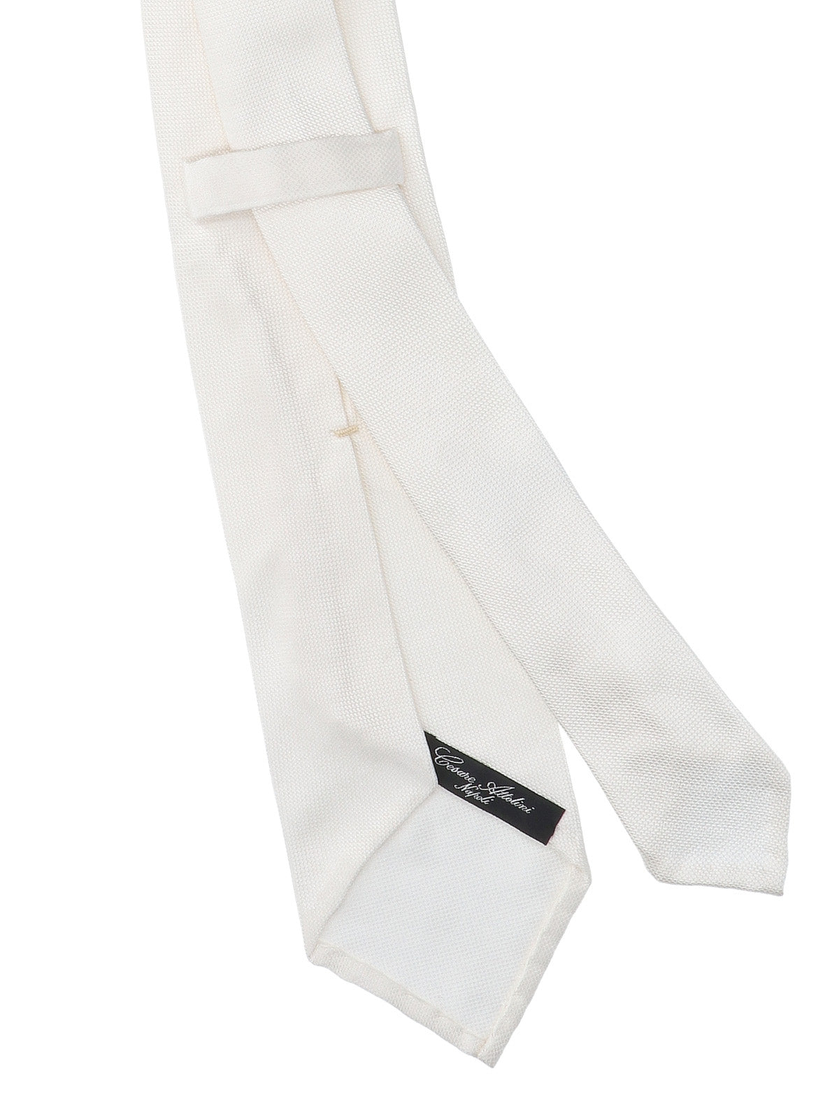 Cesare Attolini Ties White Silk