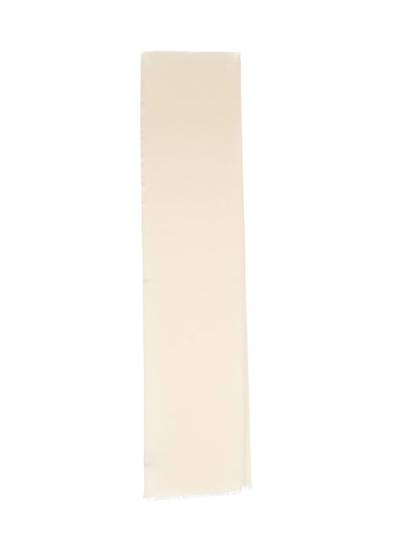 Destin 100% silk scarf in white