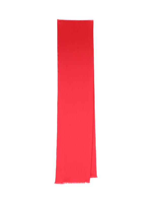 Destin 100% silk scarf in red