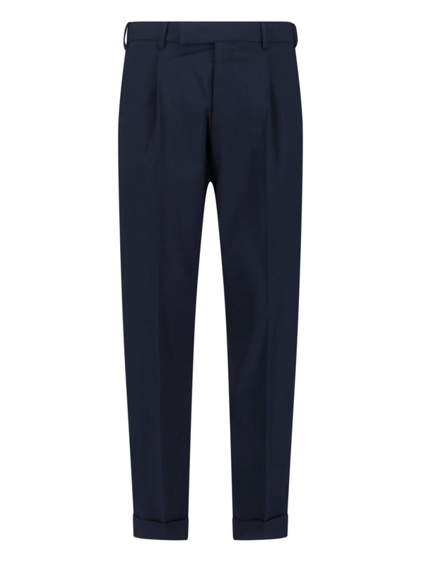 Pt Torino 95% Virgin Wool 5% Elastane trousers in navy