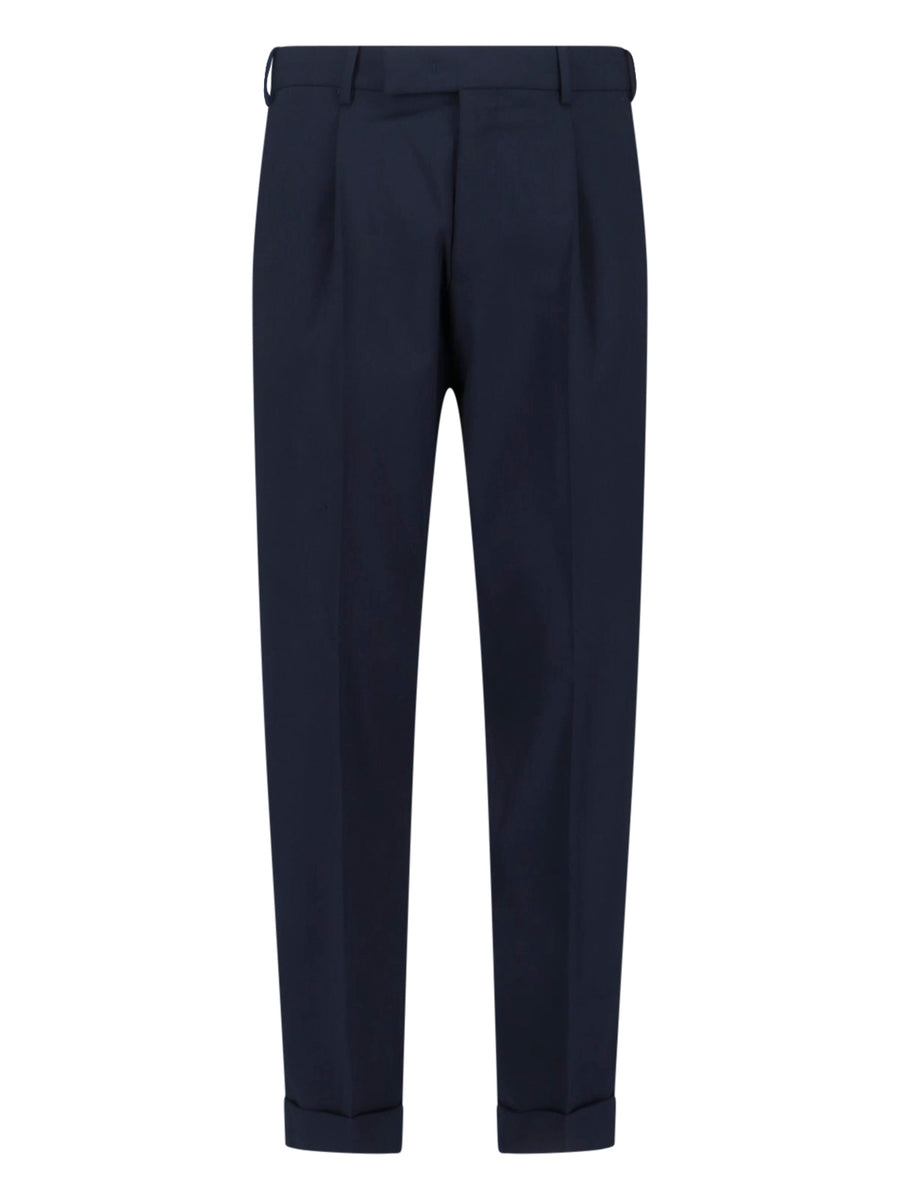 Pt Torino 95% Virgin Wool 5% Elastane trousers in navy