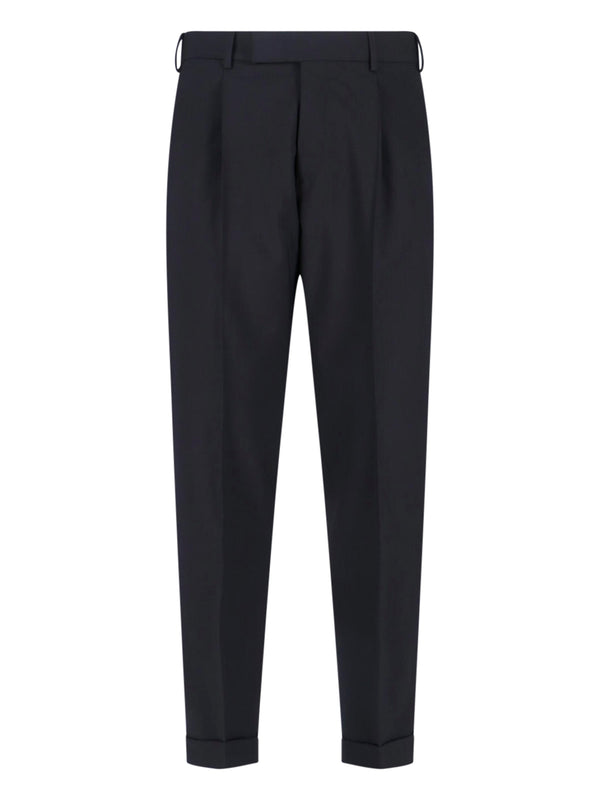 Pt Torino 95% Virgin Wool trousers in black