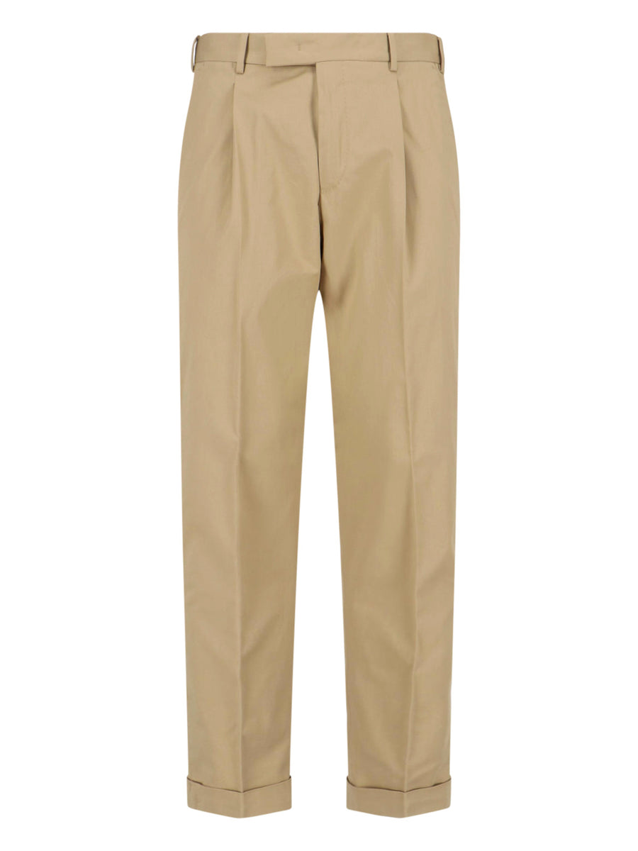 Pt Torino 95% cotton trousers in beige