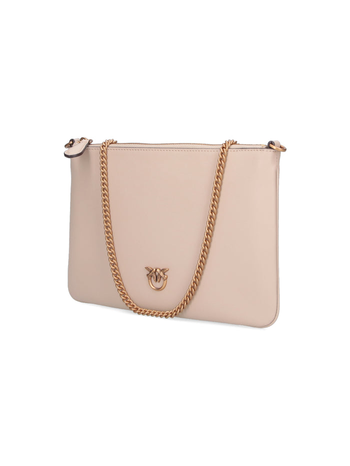 Pinko Bags Beige Leather