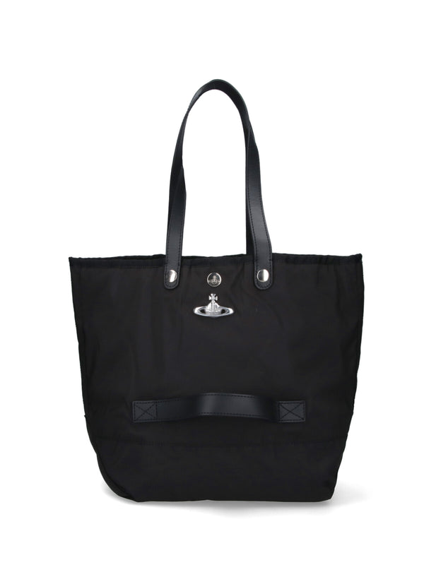 Vivienne Westwood 100% polyester tote bag in black