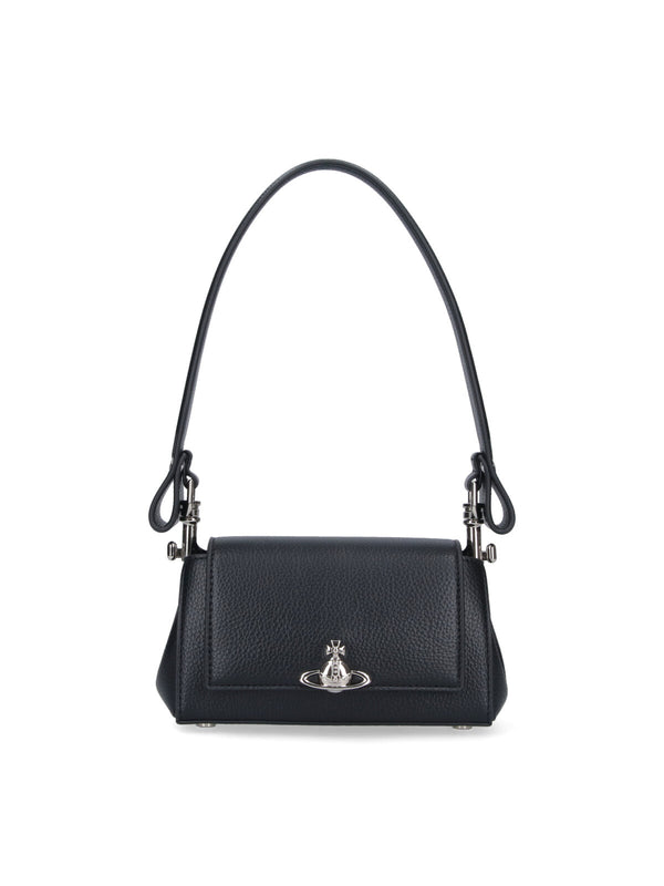 Vivienne Westwood 100% polyurethane shoulder bag in black