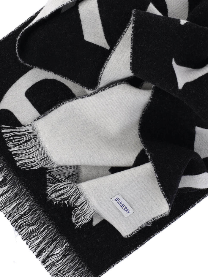 Burberry Scarfs Black Wool