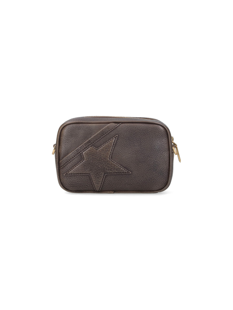 Golden Goose 100% cow leather crossbody bag in brown
