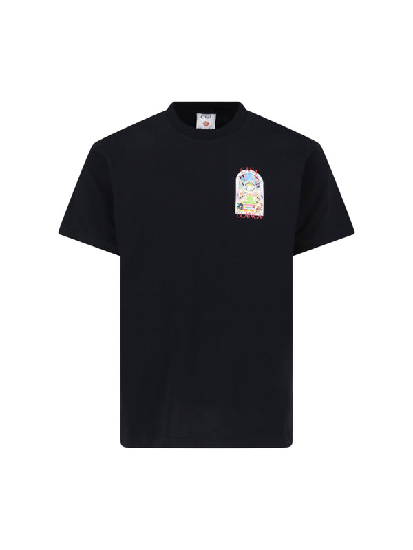 Casablanca 100% Organic Cotton t-shirt in black