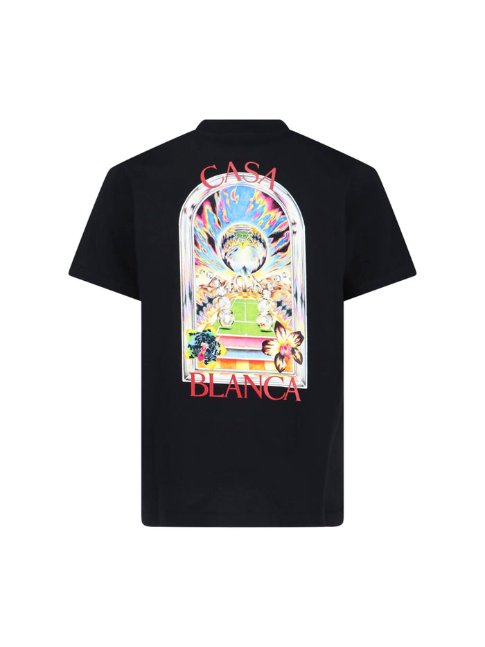 Casablanca T-shirts and Polos Black Organic Cotton