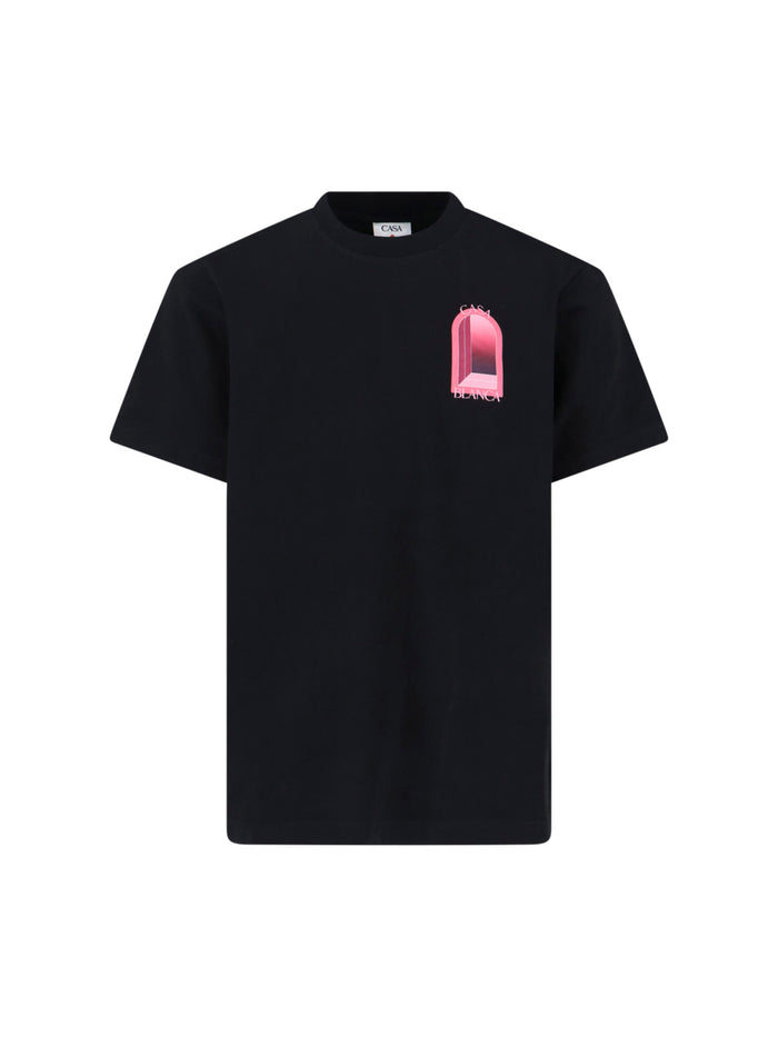 Casablanca T-shirts and Polos Black Organic Cotton