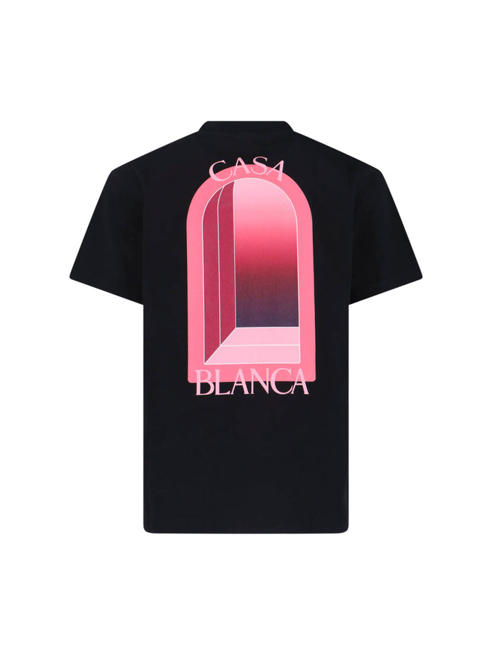 Casablanca T-shirts and Polos Black Organic Cotton
