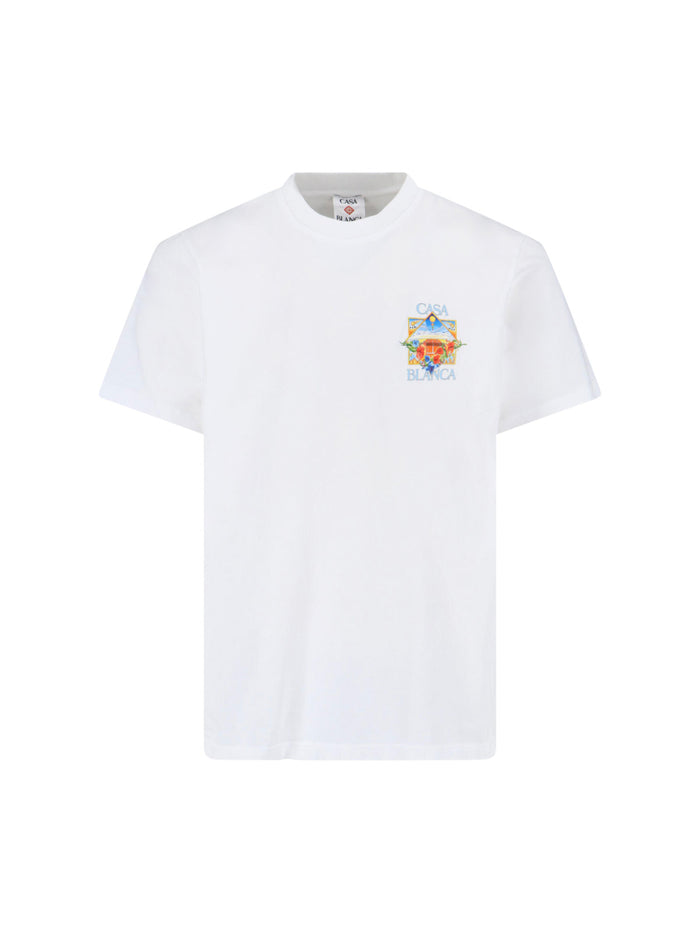Casablanca T-shirts and Polos White Organic Cotton