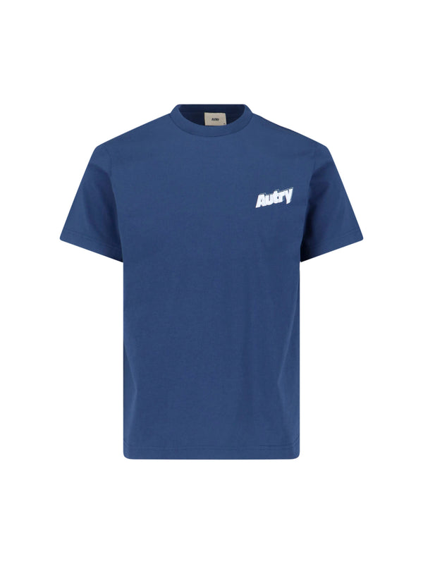 Autry 100% Cotton t-shirt in blue