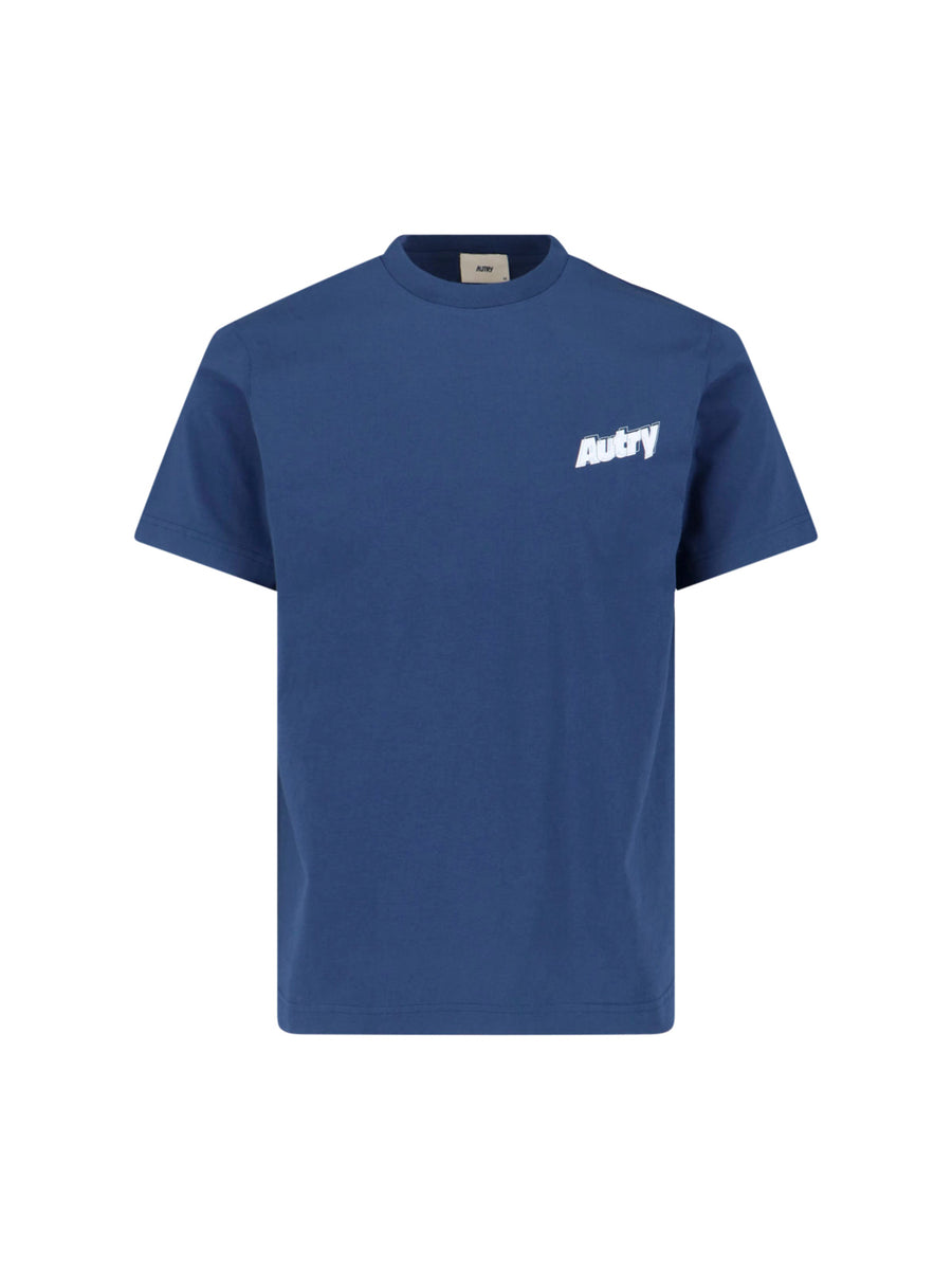 Autry 100% Cotton t-shirt in blue