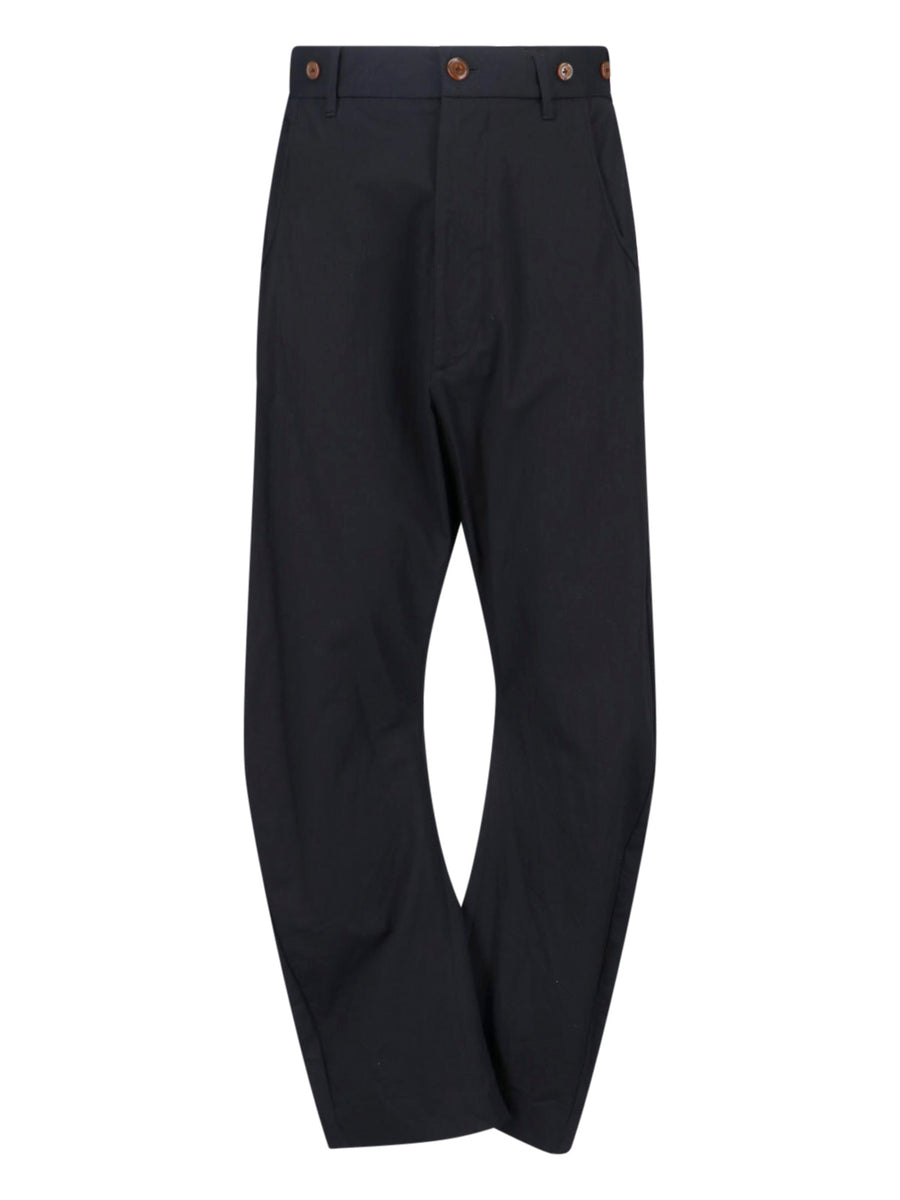 Vivienne Westwood 97% Cotton trousers in black
