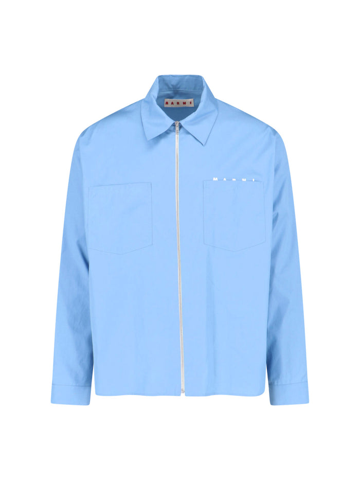 Marni Shirts Blue Cotton