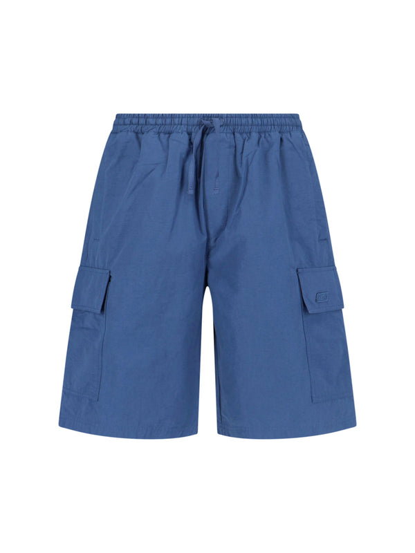 Autry 66% Cotton cargo shorts in blue