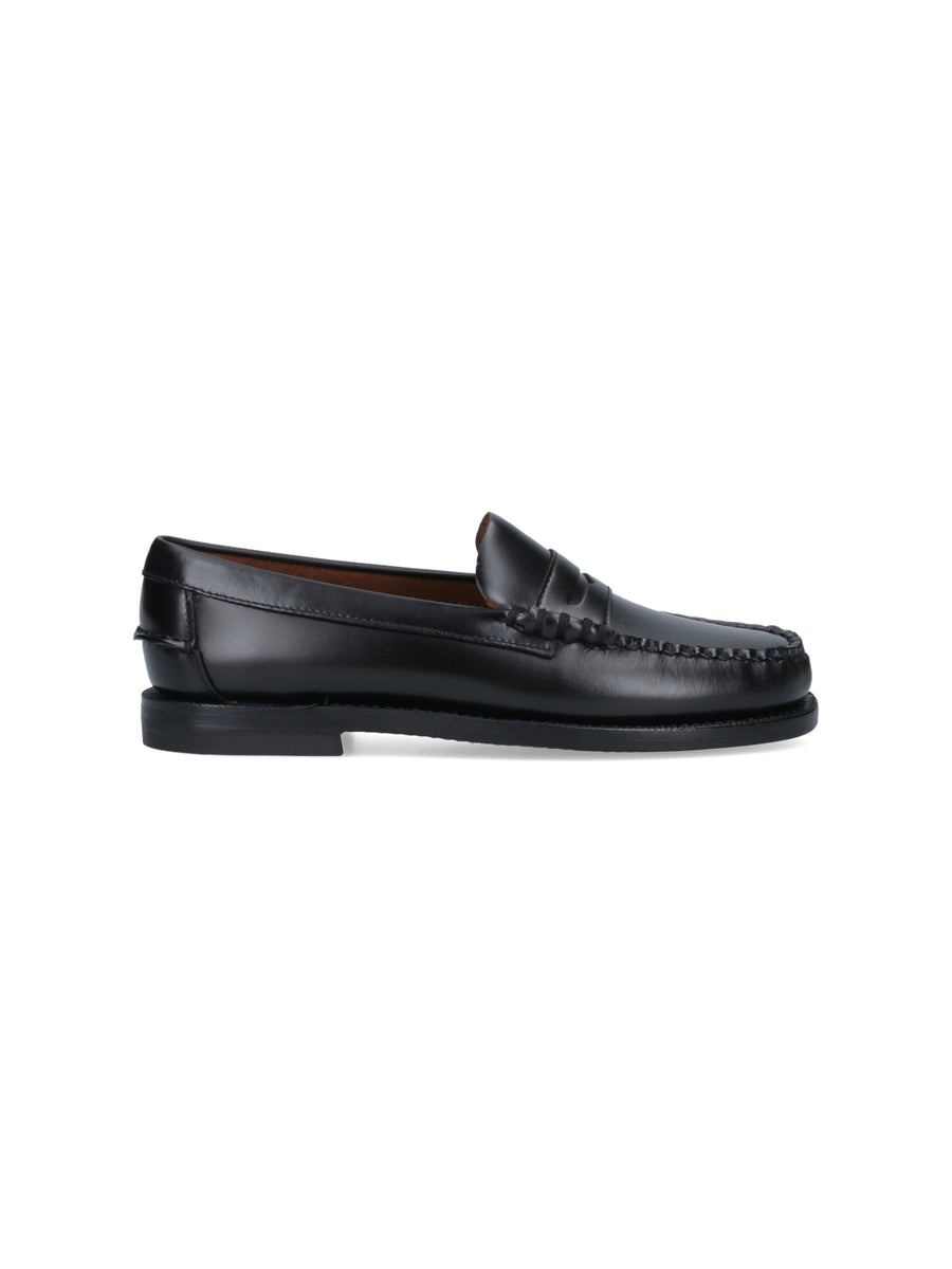 Sebago 100% leather loafer in black