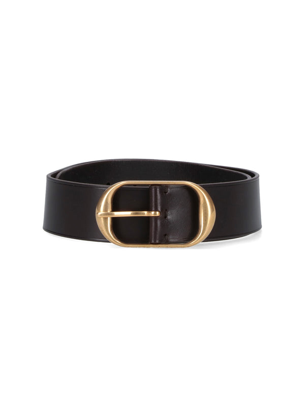 Nili Lotan 100% Calf Leather belt in brown