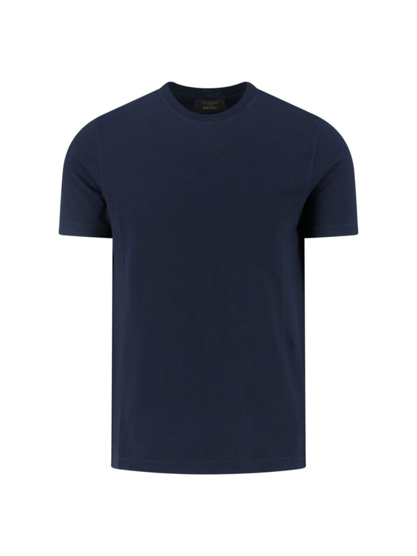 Zanone 100% Cotton t-shirt in navy