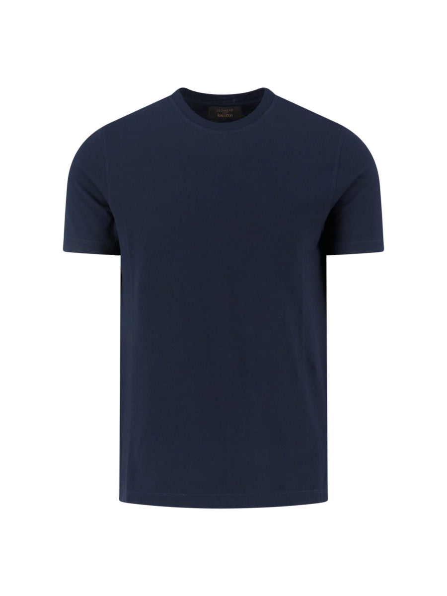 Zanone 100% Cotton t-shirt in navy