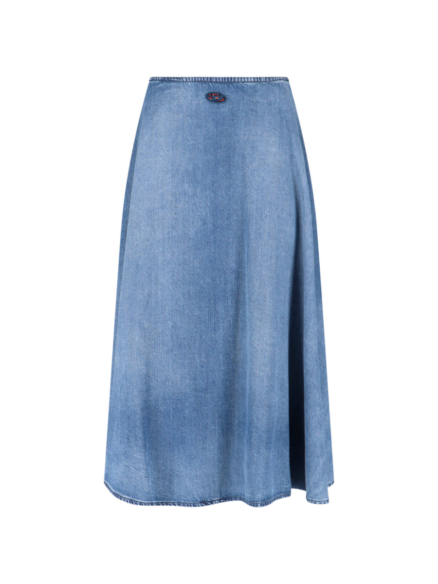 Diesel 50% Organic Cotton skirt in blue