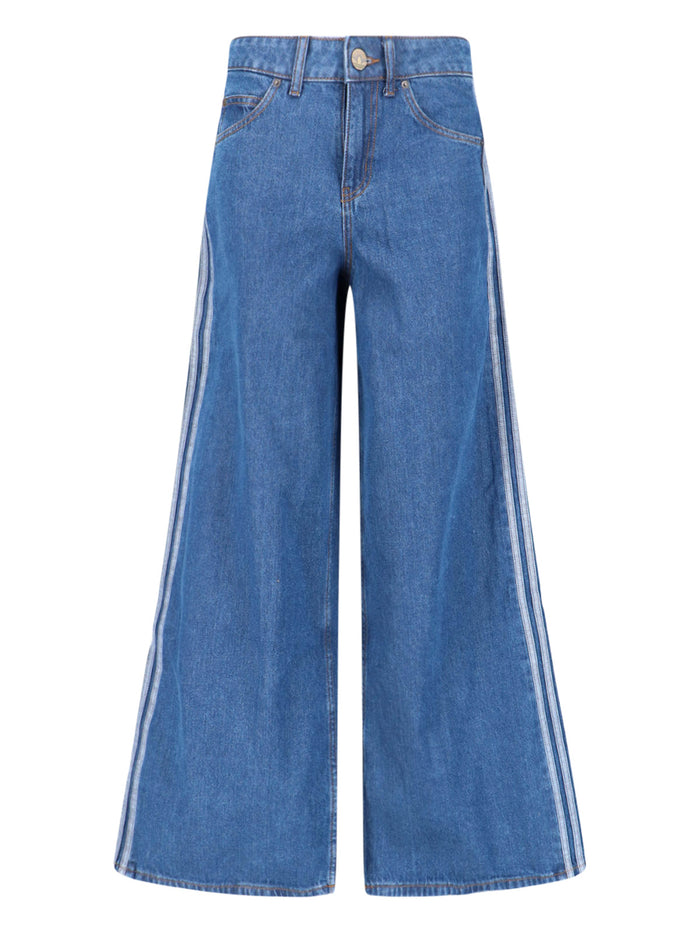 Adidas Jeans Blue Cotton