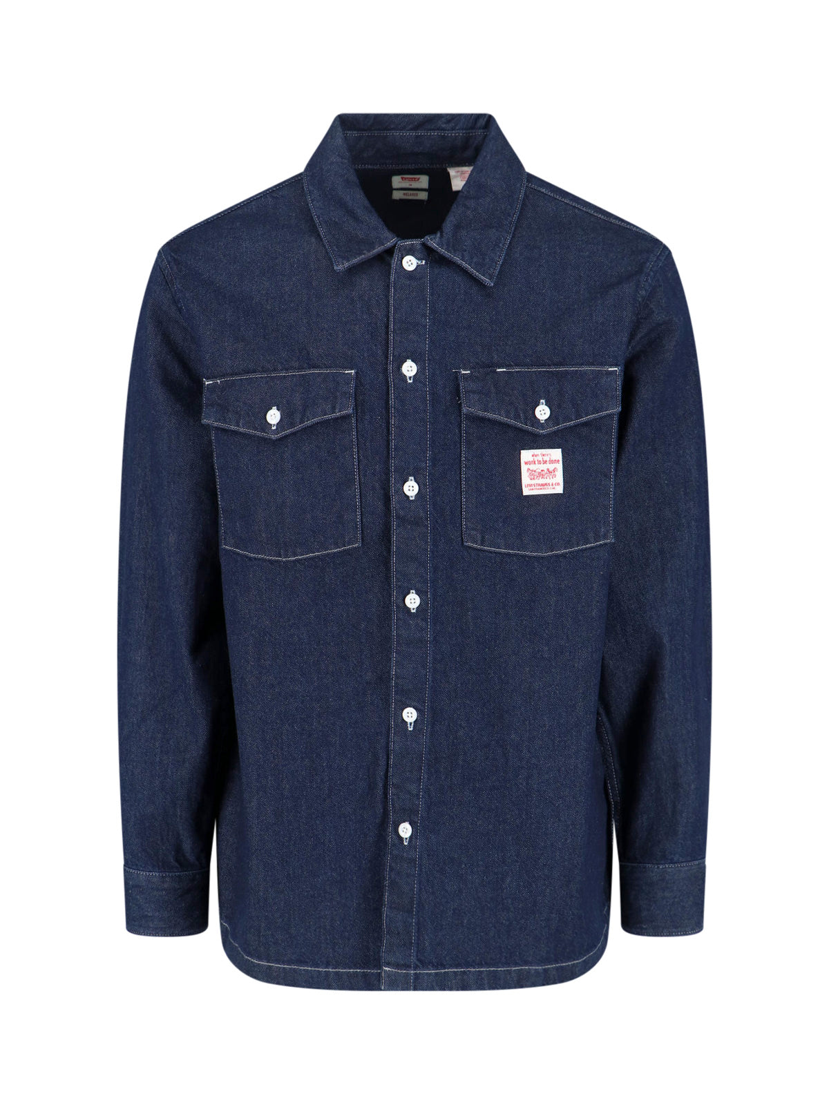 LEVIS STRAUSS Shirts Blue Cotton