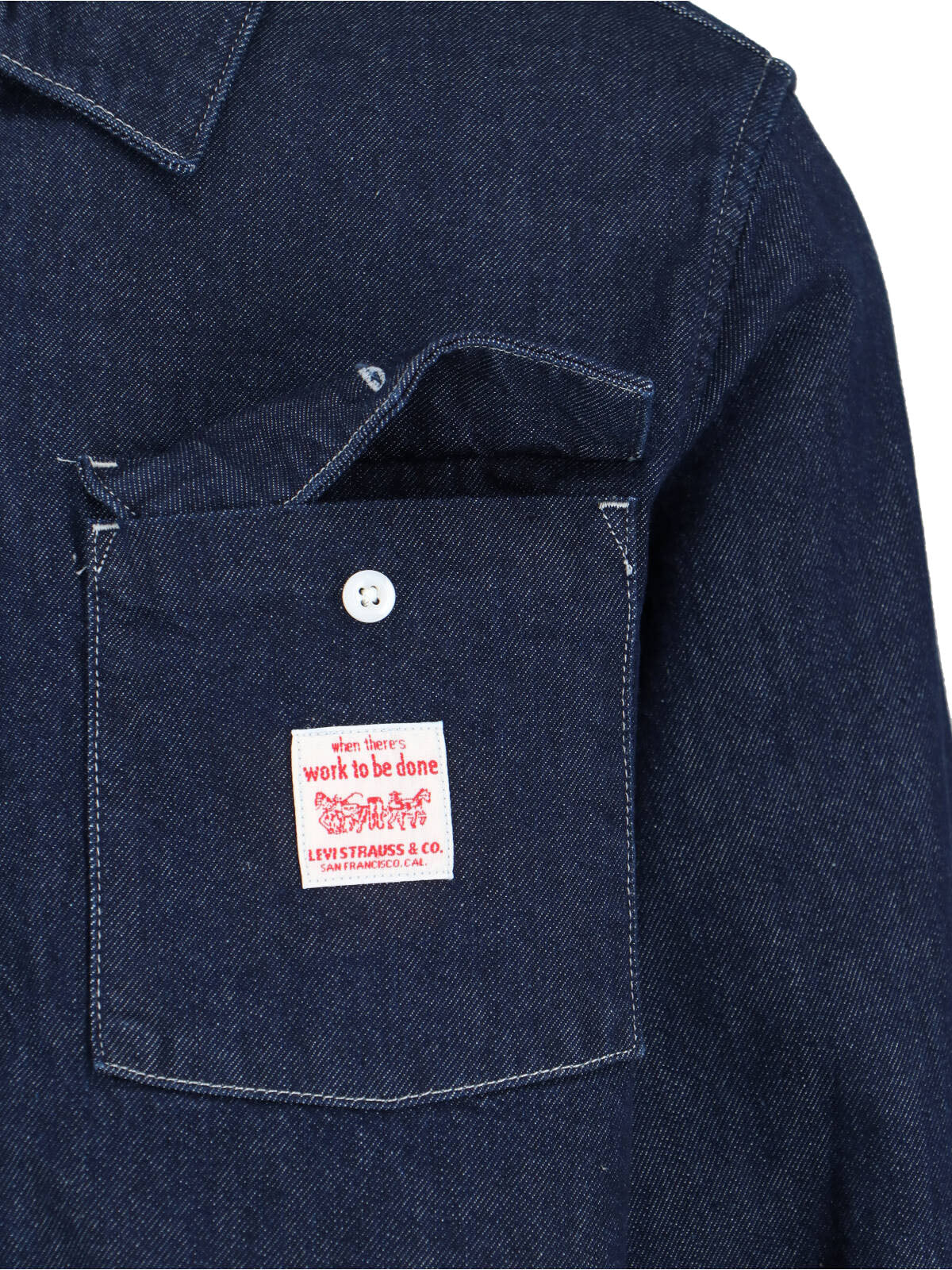 LEVIS STRAUSS Shirts Blue Cotton