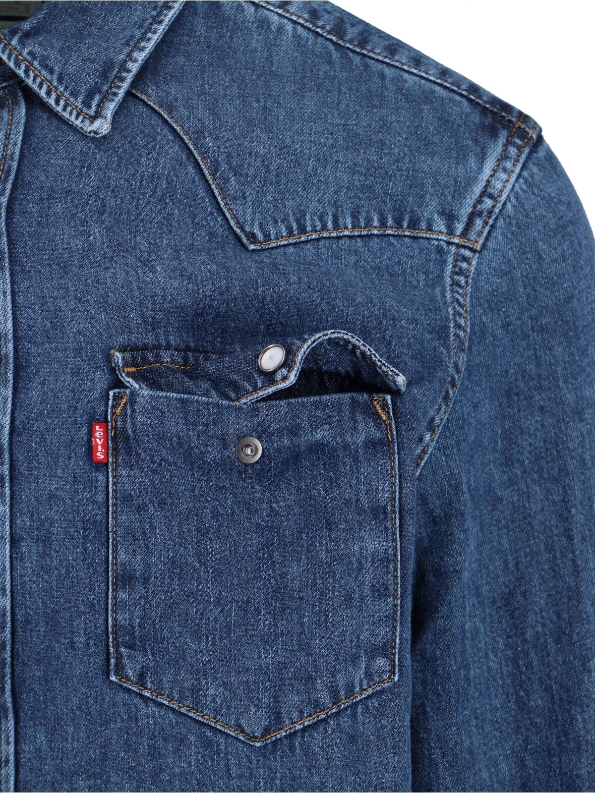 LEVIS STRAUSS Shirts Blue Cotton