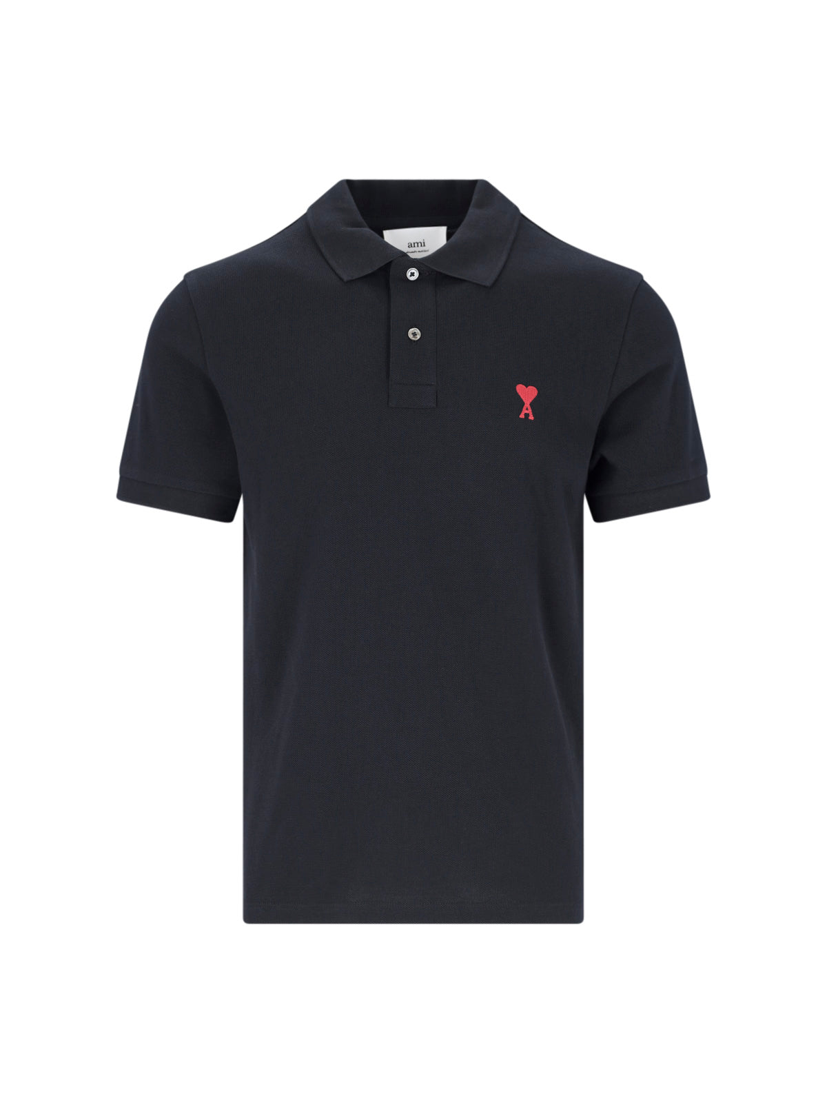 Ami T-shirts and Polos Black Organic Cotton