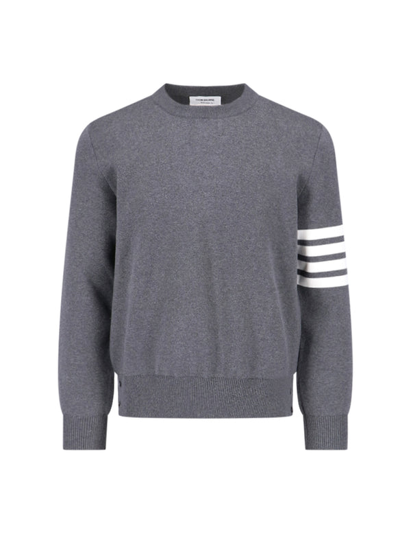 Thom Browne 100% Cotton sweater in gray