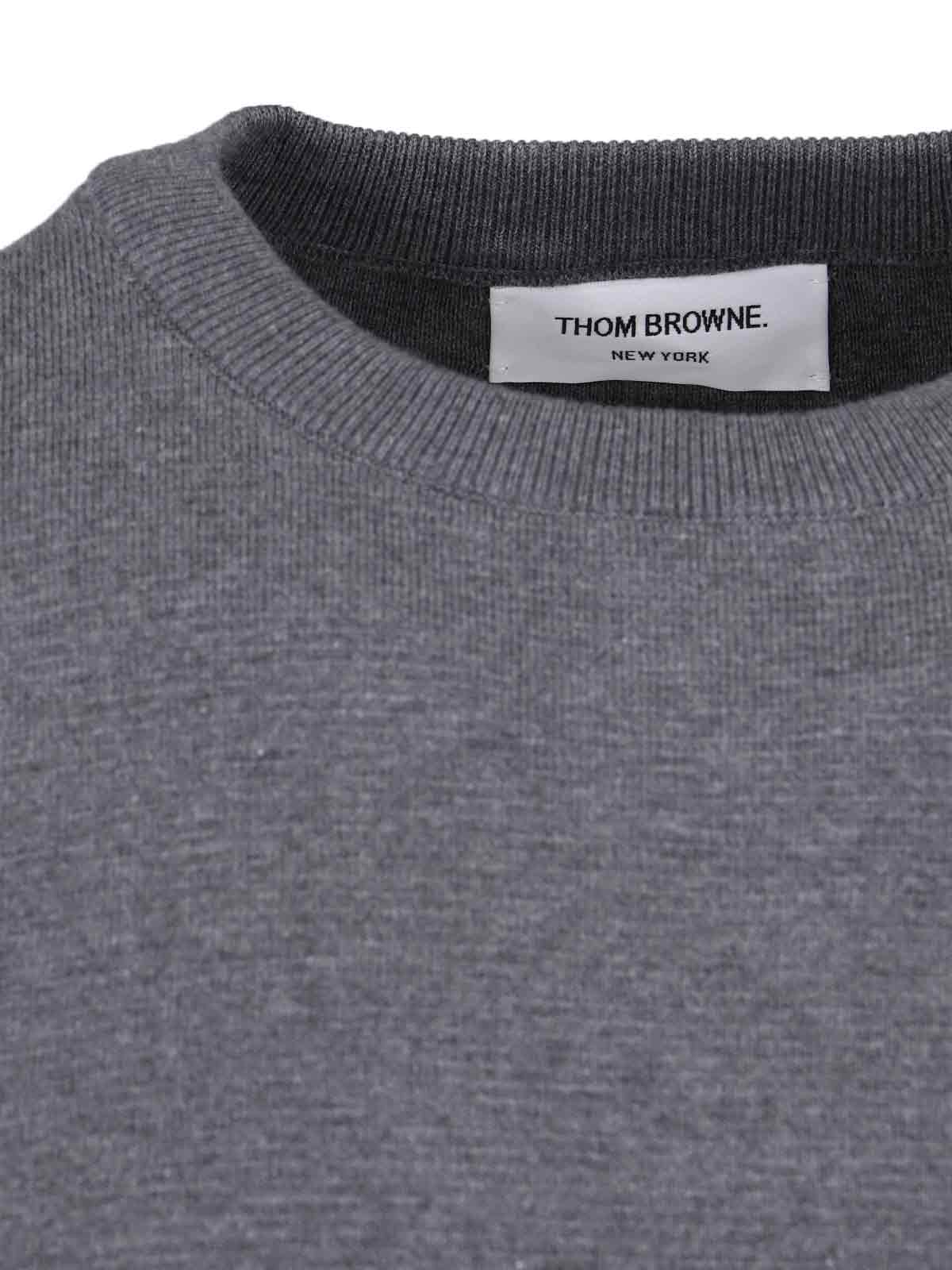 Thom Browne Sweaters Grey Cotton
