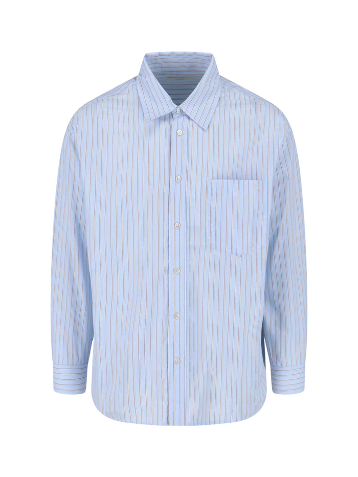 DUNST Shirts Blue Cotton