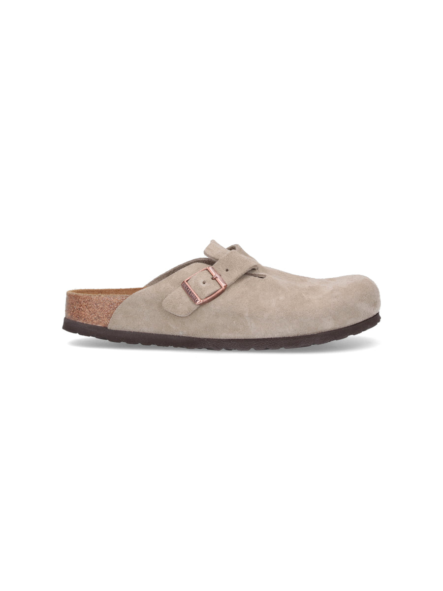 Birkenstock 100% leather clog in beige