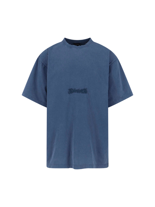 Balenciaga Ttvo 100% Cotton t-shirt in blue