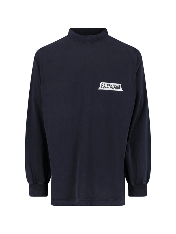 Balenciaga Ttvl 100% Cotton t-shirt in black
