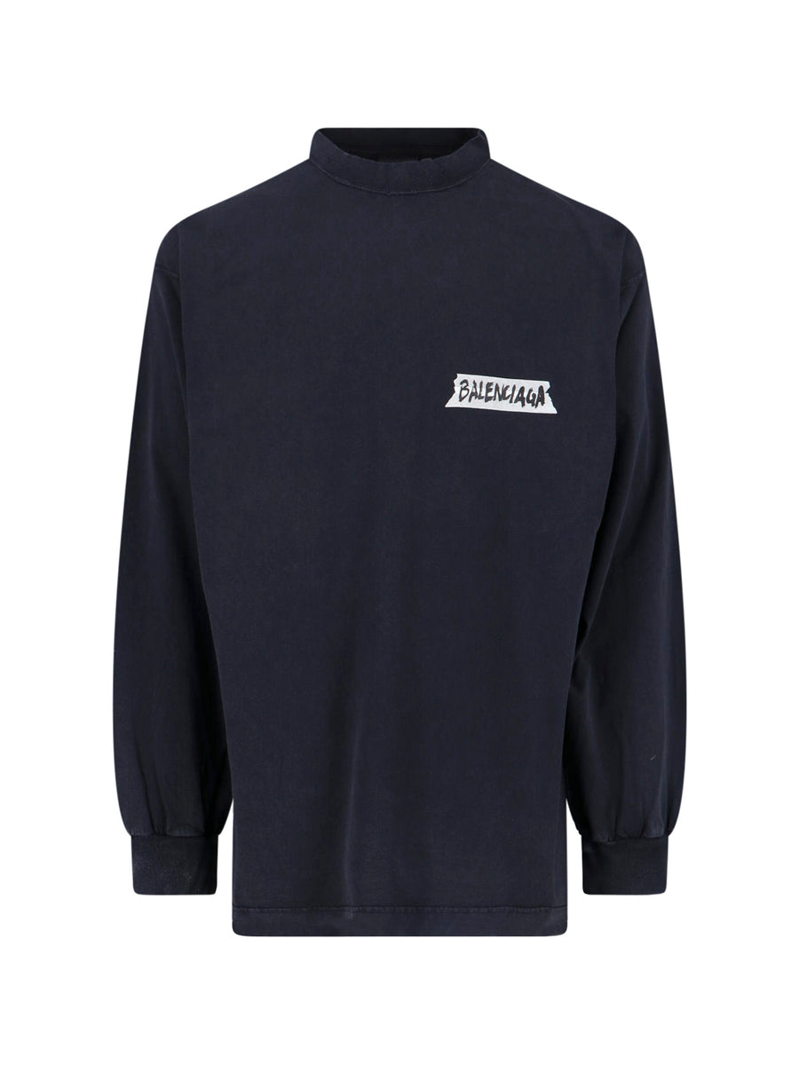 Balenciaga Ttvl 100% Cotton t-shirt in black