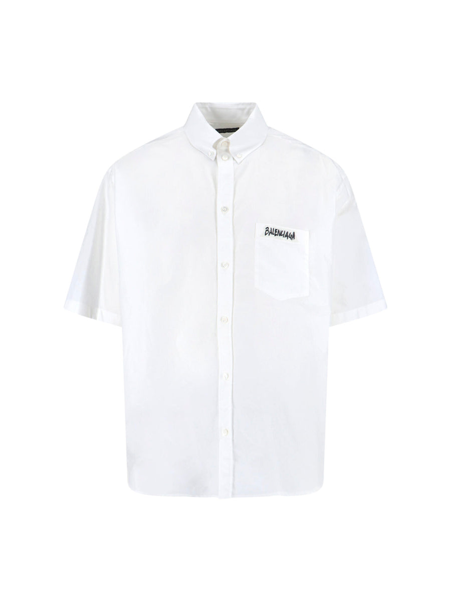 Balenciaga 100% Cotton shirt in white