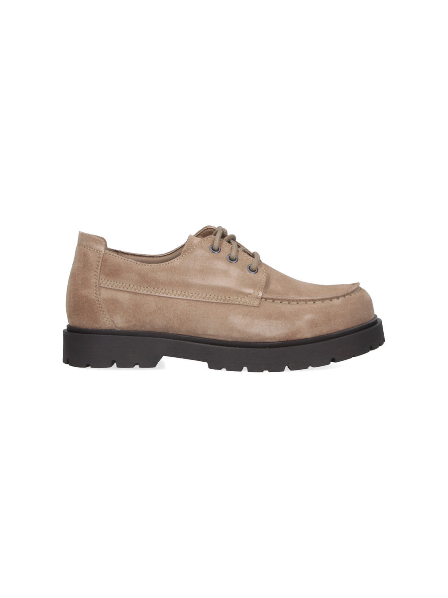 Birkenstock 100% leather flat in beige