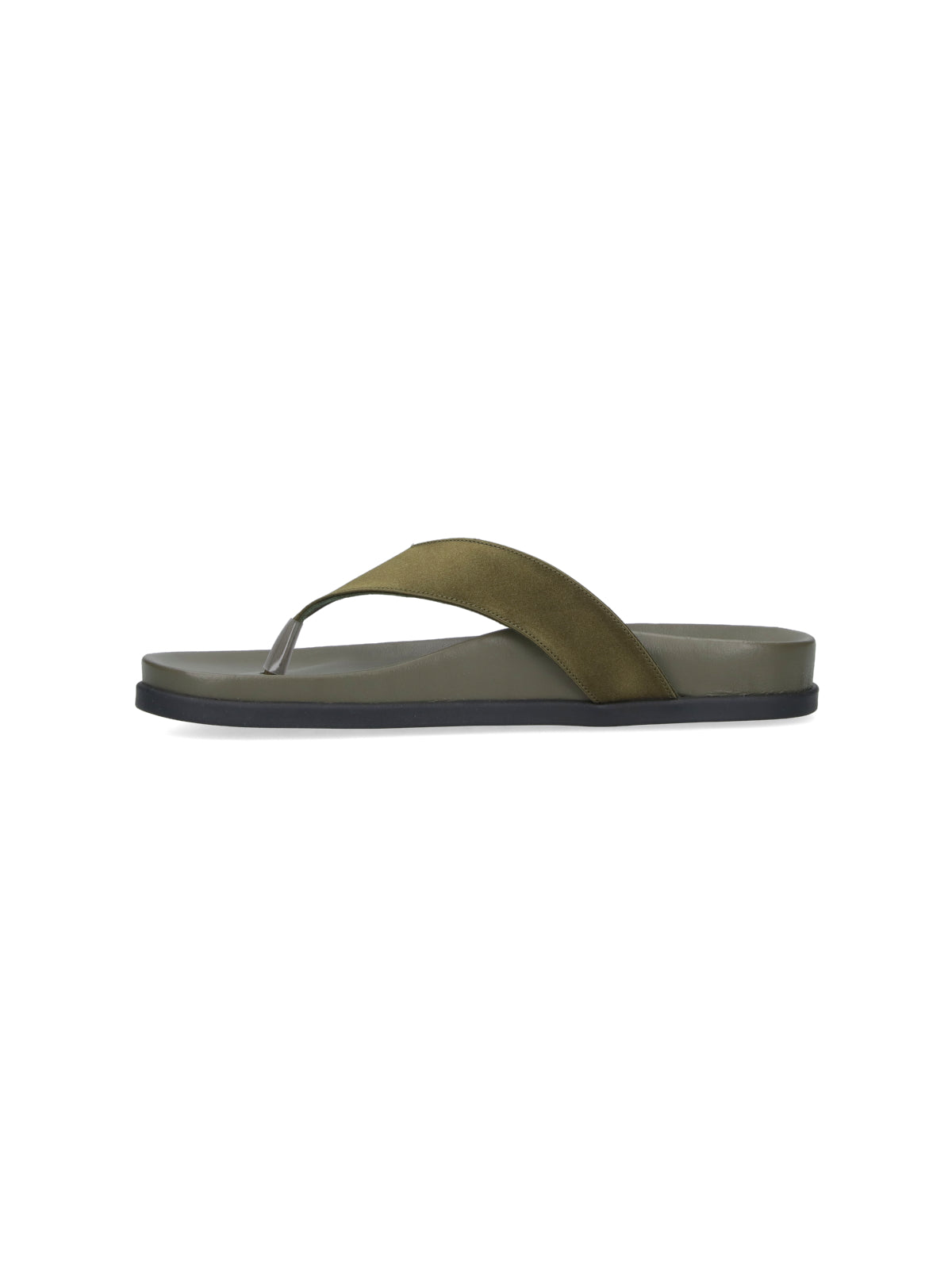 Ancient greeks sandals Green Satin