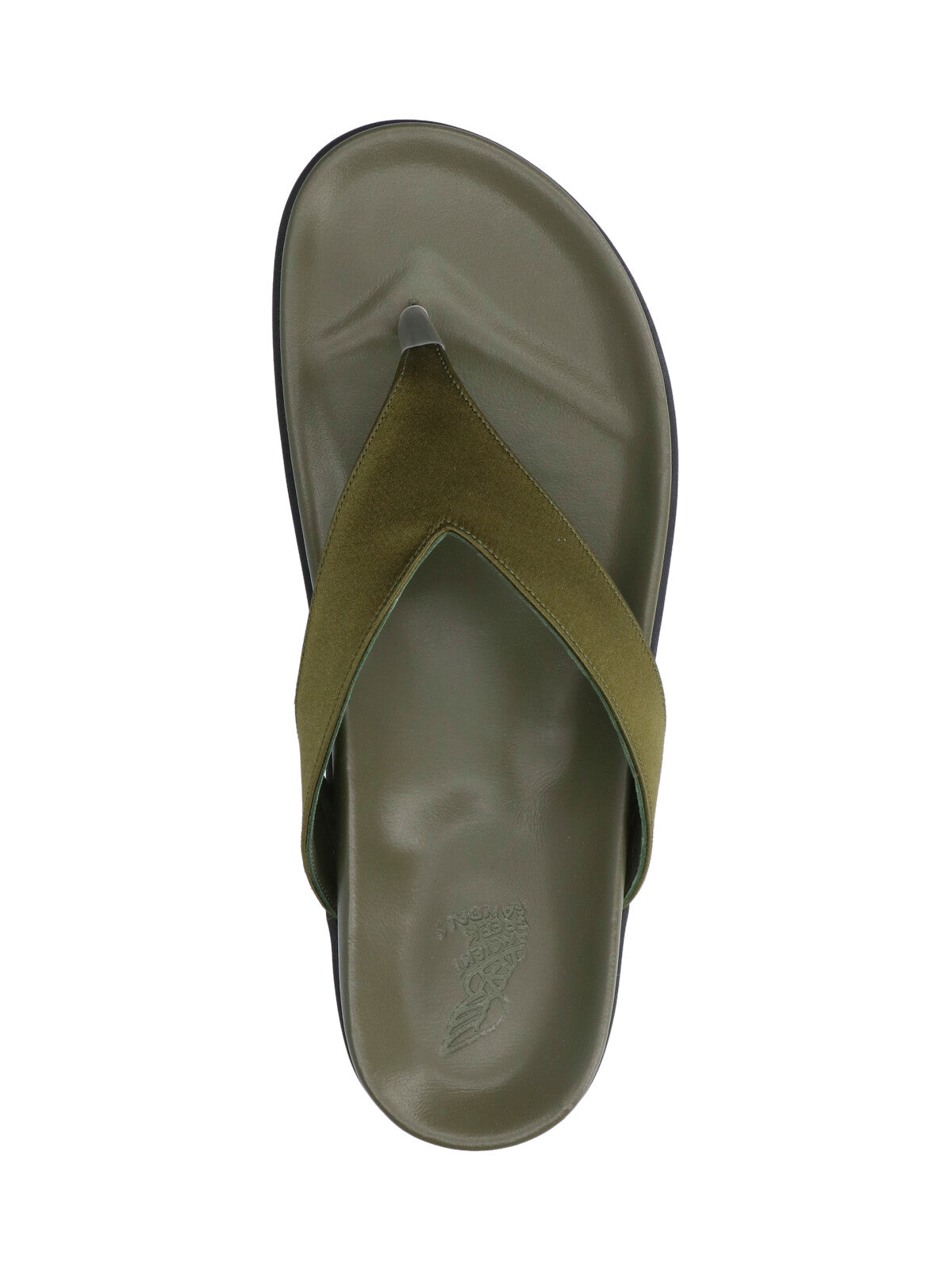 Ancient greeks sandals Green Satin