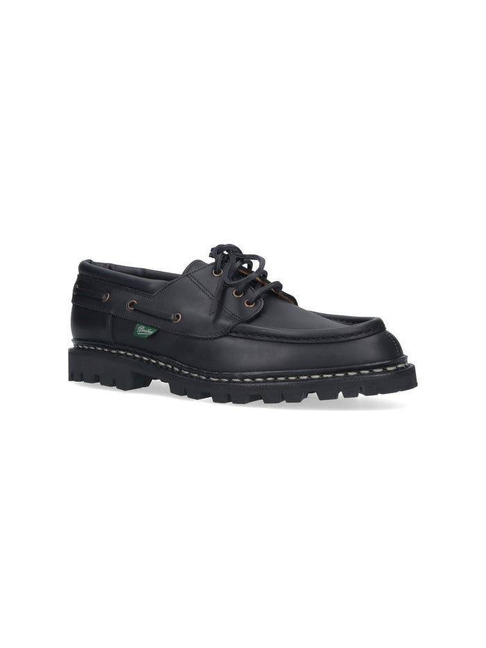 Paraboot Flat shoes Black Calf Leather