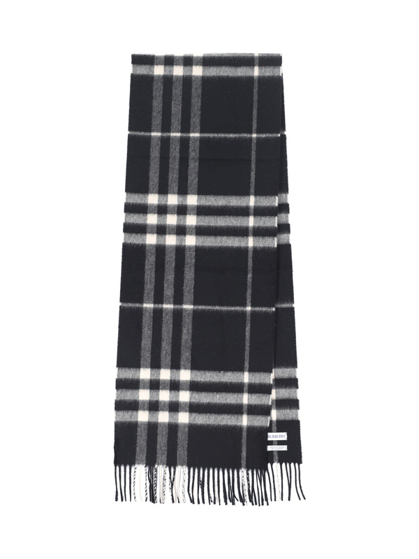 Burberry 100% cashmere scarf in black