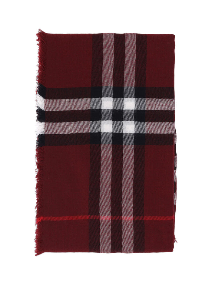 Burberry Scarfs Red Wool