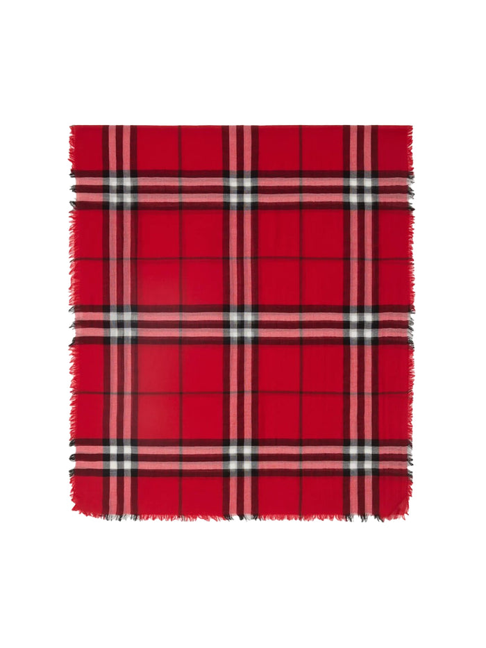 Burberry Scarfs Red Wool