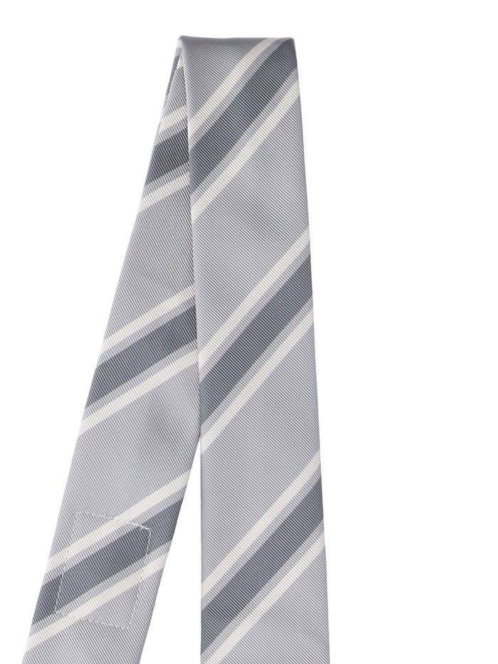 Thom Browne Ties Grey Silk