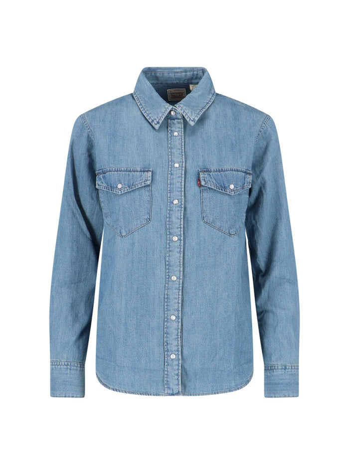 LEVIS STRAUSS Shirts Blue Cotton