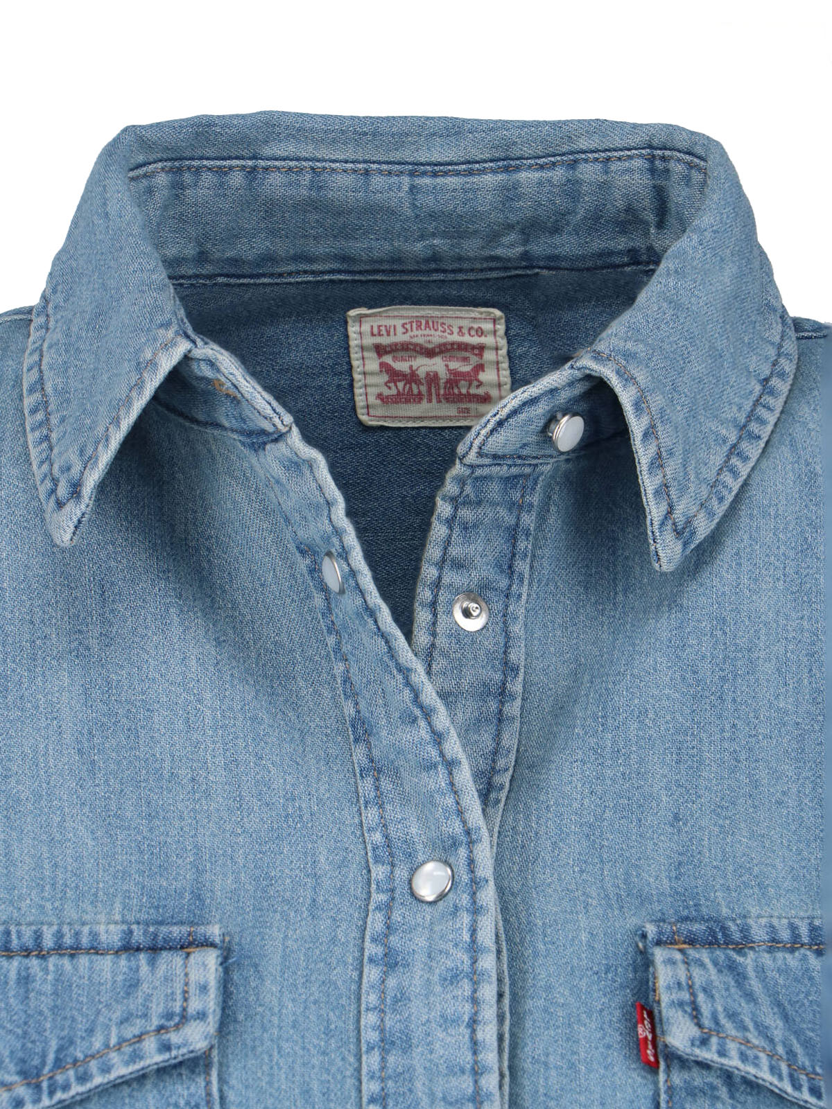 LEVIS STRAUSS Shirts Blue Cotton
